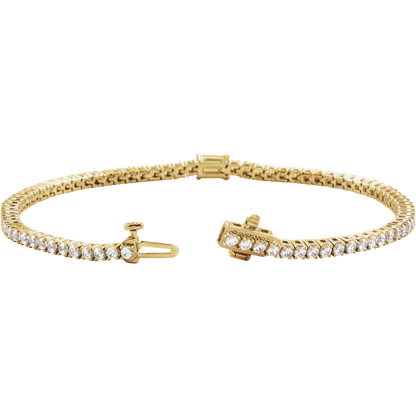 L’Instant Émeraude 14K Gold Lab-Grown Emerald &amp; Diamond Tennis Bracelet