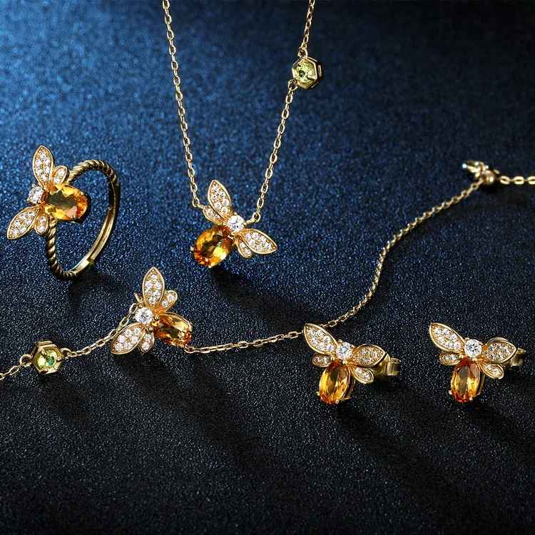 The Golden Bee Earrings