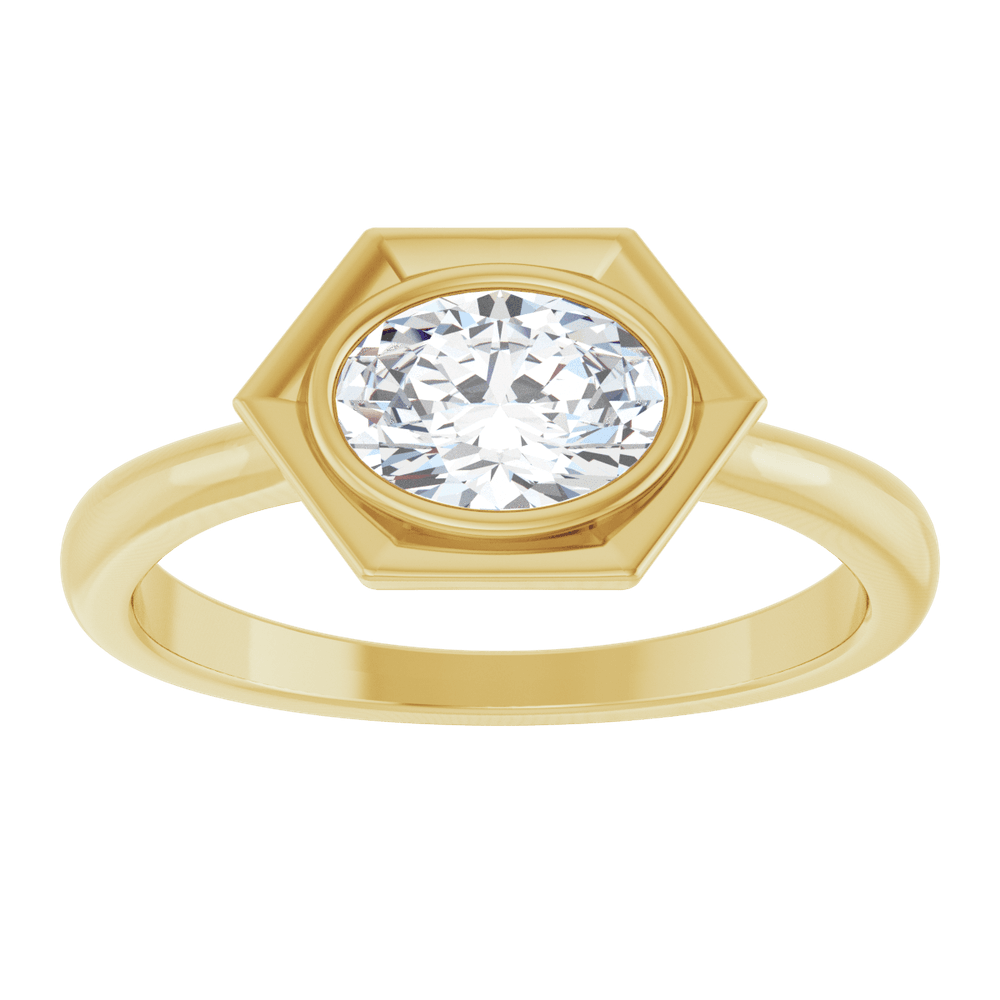 white sapphire ring close up stone detail