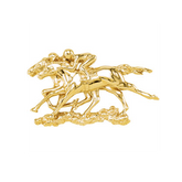 GC Down to the Wire Horse Brooch / Pendant - Guerilla Choice