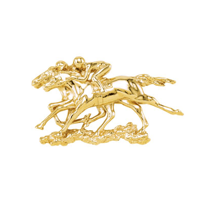 GC Down to the Wire Horse Brooch / Pendant - Guerilla Choice