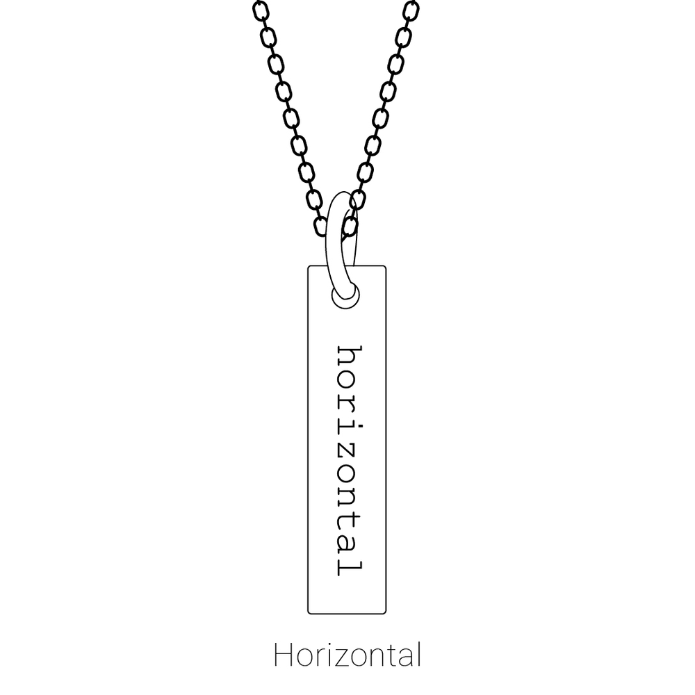 Amélie 14K Yellow Gold Engravable Four-Sided Bar Necklace