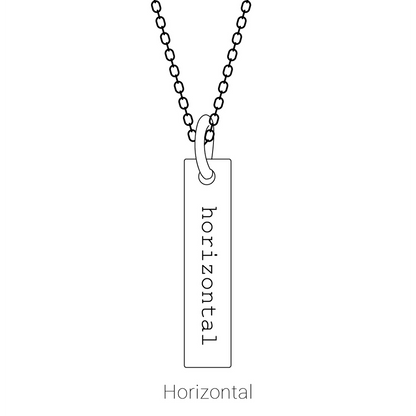 Amélie 14K Yellow Gold Engravable Four-Sided Bar Necklace