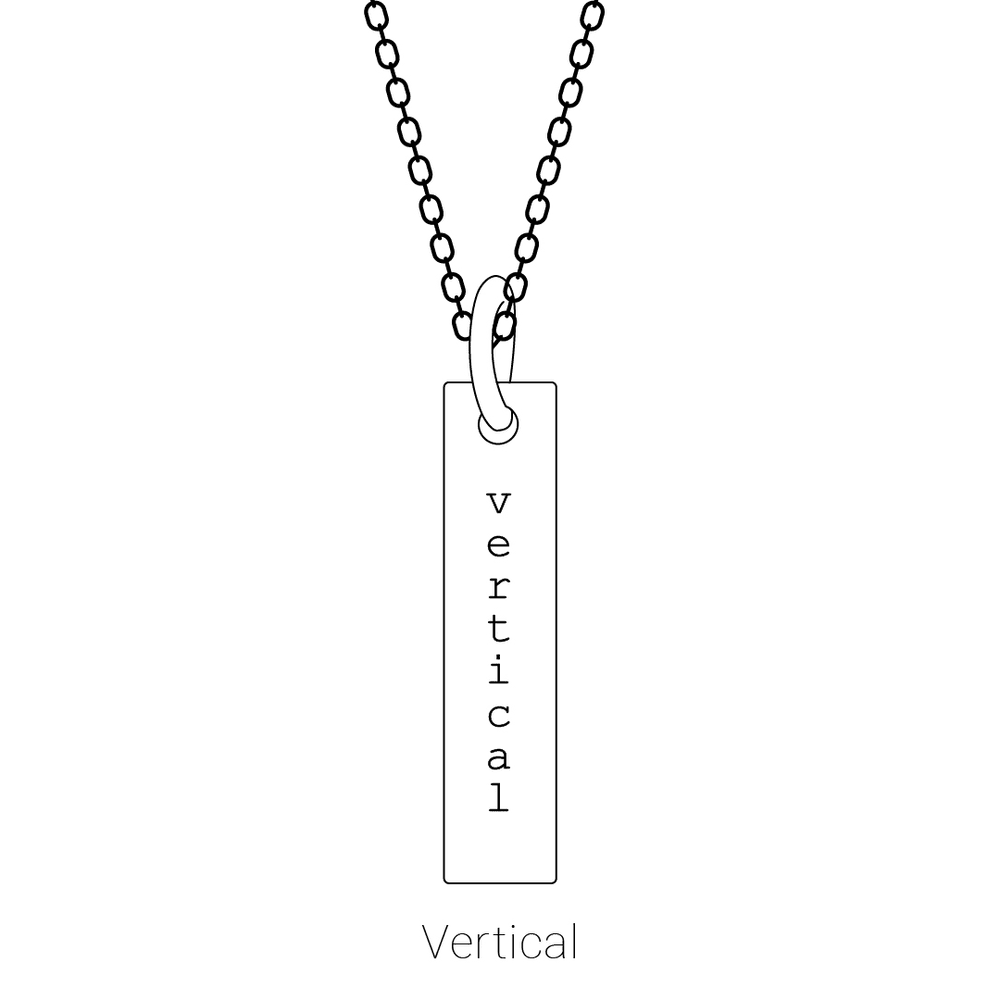 Amélie 14K Yellow Gold Engravable Four-Sided Bar Necklace