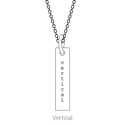 Amélie 14K Yellow Gold Engravable Four-Sided Bar Necklace