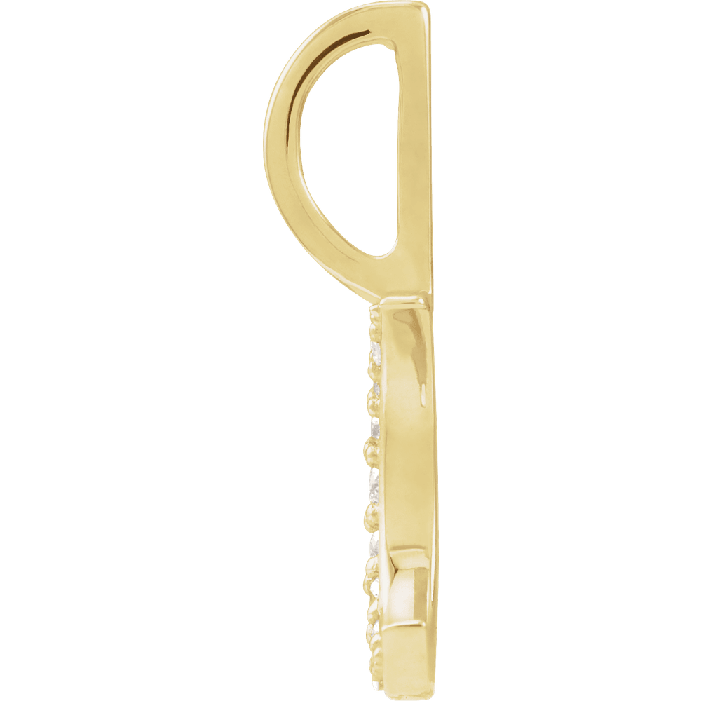 crescent moon gold pendant structure with diamond stones elegant jewelry design
