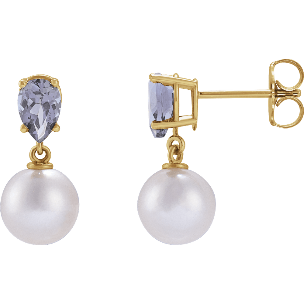 14k gold tanzanite earrings
tanzanite pearl drop earrings
akoya pearl gold earrings
natural tanzanite earrings
luxury pearl earrings for women
fine jewelry tanzanite
14k yellow gold pearl earrings
violet blue gemstone earrings
designer tanzanite jewelry
elegant pearl drop earrings