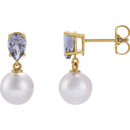 14k gold tanzanite earrings
tanzanite pearl drop earrings
akoya pearl gold earrings
natural tanzanite earrings
luxury pearl earrings for women
fine jewelry tanzanite
14k yellow gold pearl earrings
violet blue gemstone earrings
designer tanzanite jewelry
elegant pearl drop earrings