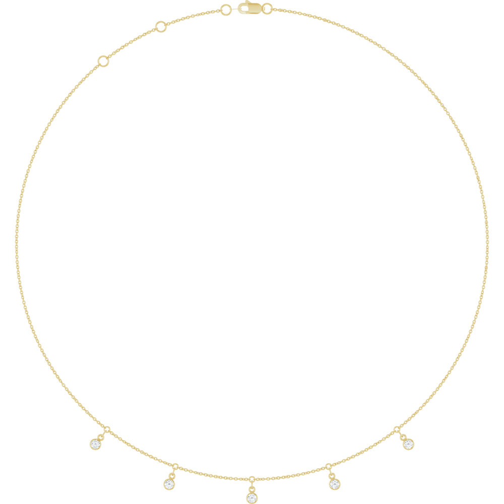 Étoile Cinq Diamond Station Necklace