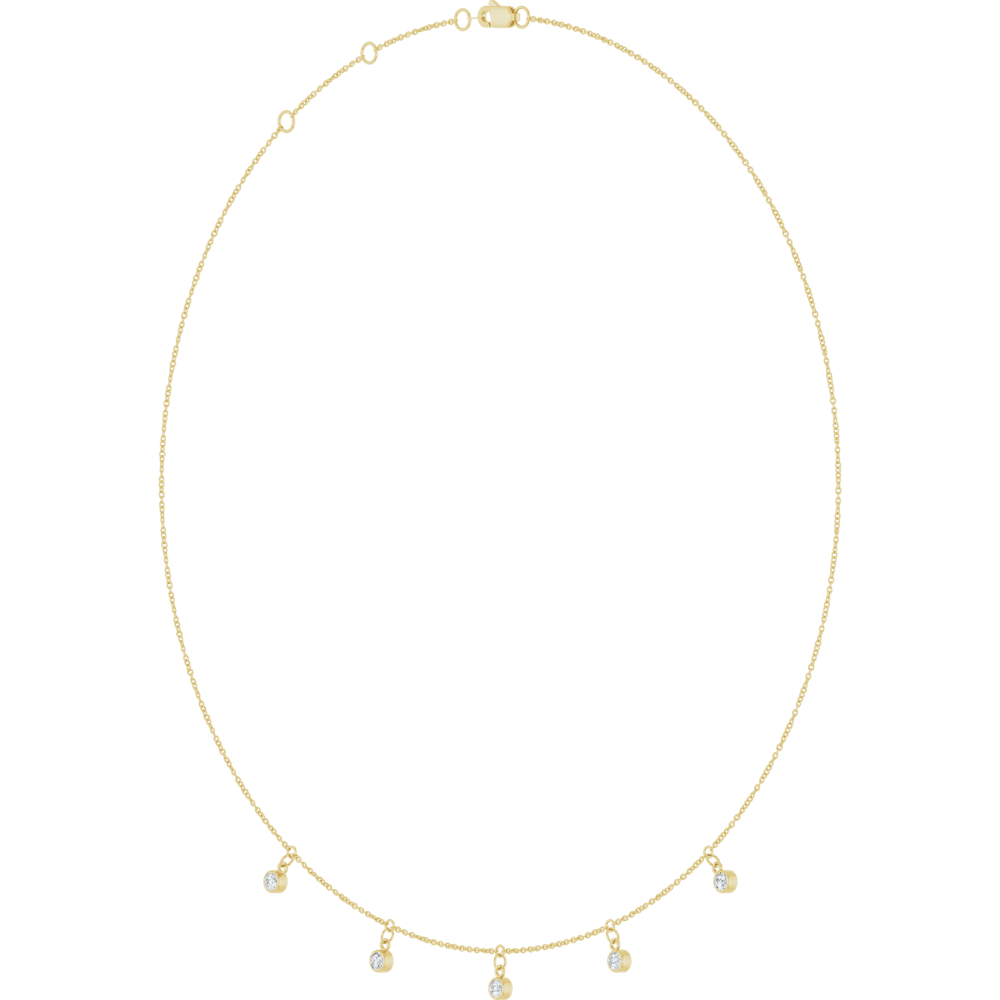 Étoile Cinq Diamond Station Necklace