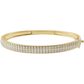 Lueur d’Or Bangle  handcrafted 14K yellow gold lab-grown diamond bracelet by Guerilla Choice, fine jewelry investment piece.
