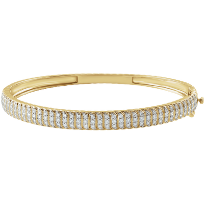 Lueur d’Or Bangle  handcrafted 14K yellow gold lab-grown diamond bracelet by Guerilla Choice, fine jewelry investment piece.