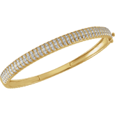 Lueur d’Or Bangle  handcrafted 14K yellow gold lab-grown diamond bracelet by Guerilla Choice, fine jewelry investment piece.