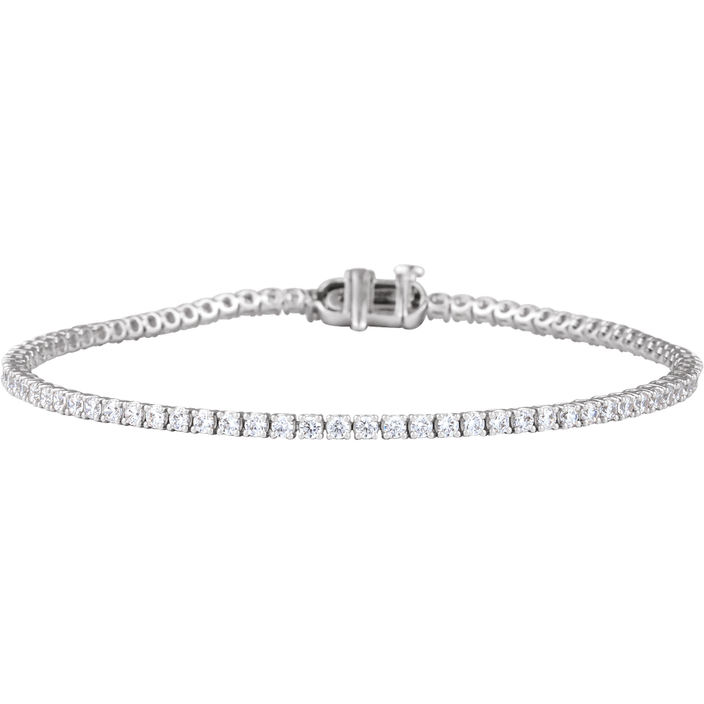 Éclat Continu 14K white gold lab-grown diamond tennis bracelet available in 2, 5 and 10 CTW