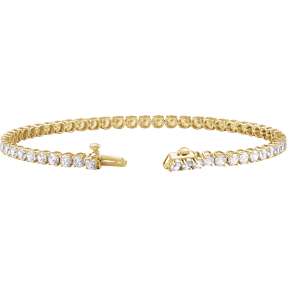Éclat Continu 14K Gold Lab-Grown Diamond Tennis Bracelet – 2, 5 or 10 CTW