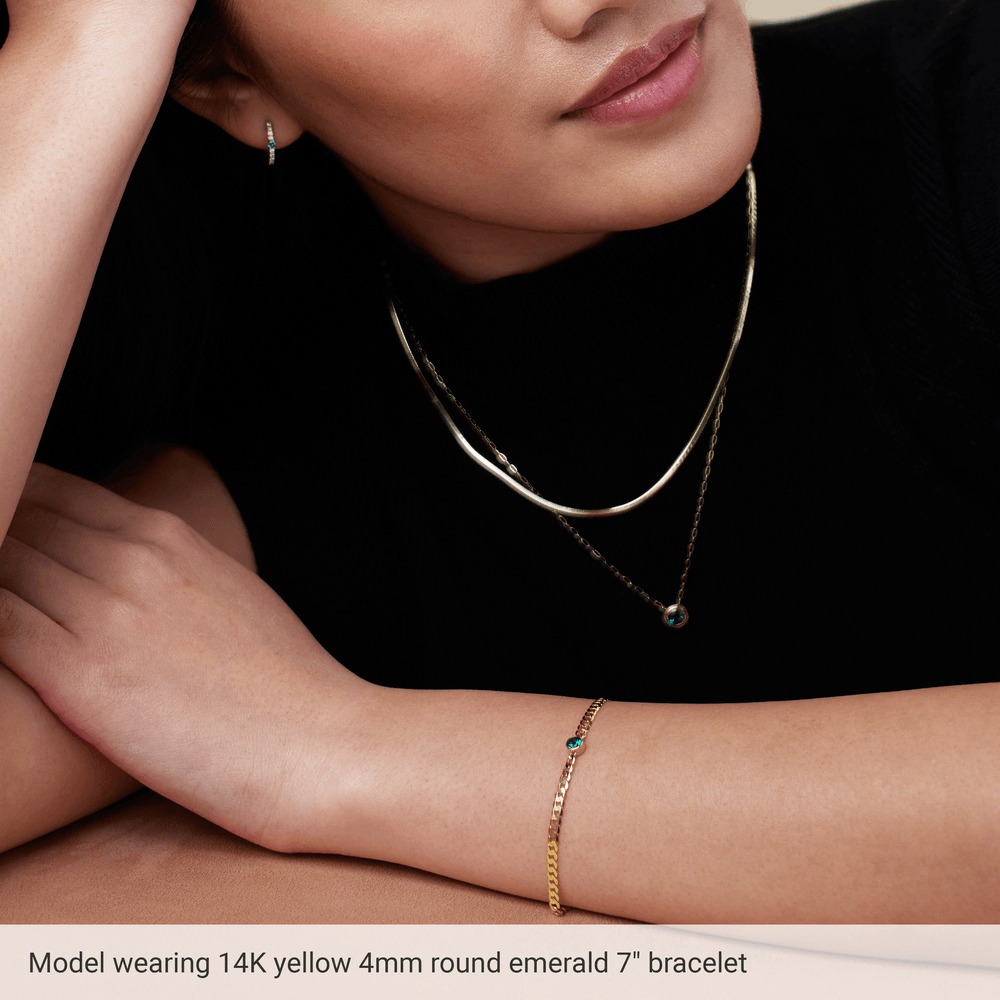 14K gold diamond link bracelet, 1/5 ct diamond bracelet, solid gold diamond bracelet 7 inch, natural diamond gold bracelet, 4mm diamond bracelet, yellow gold curb link bracelet, real diamond bracelet women, fine jewelry diamond bracelet, statement gold diamond bracelet, luxury gold link bracelet