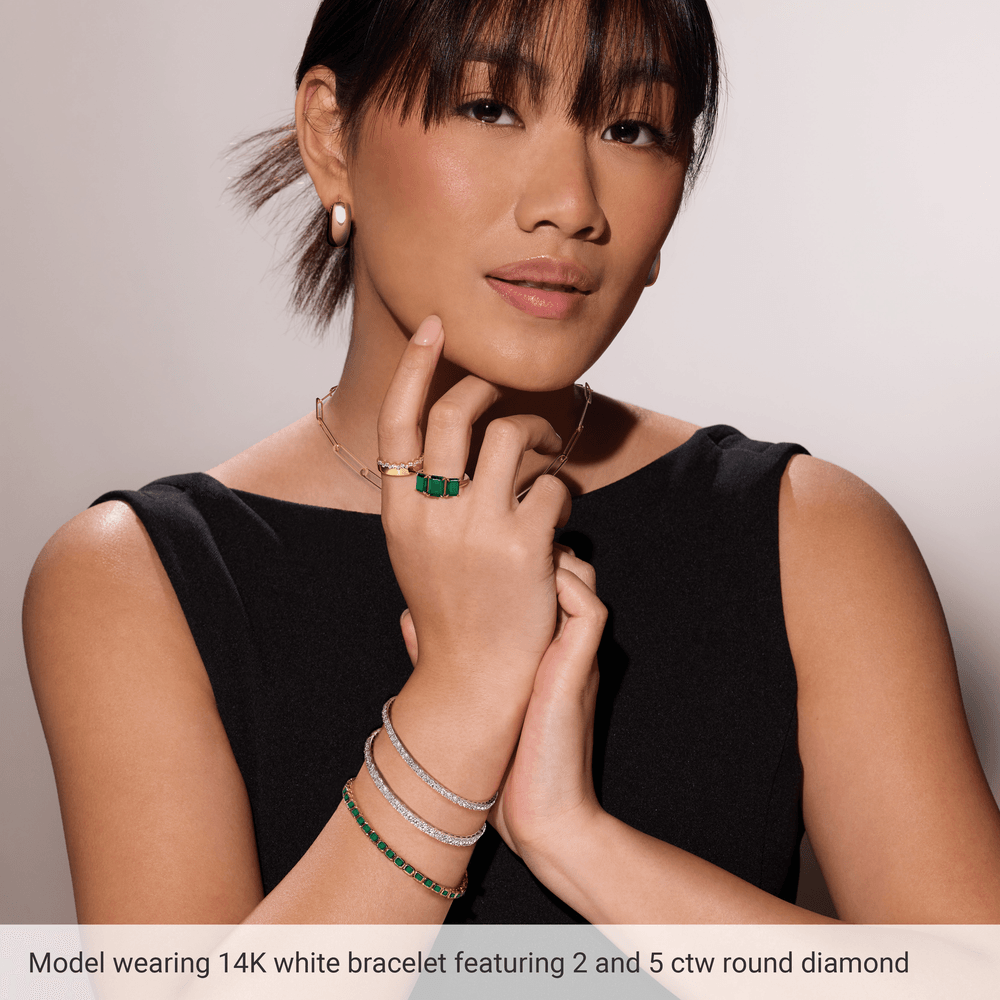 L’eternel 14K Diamond Tennis Bracelet