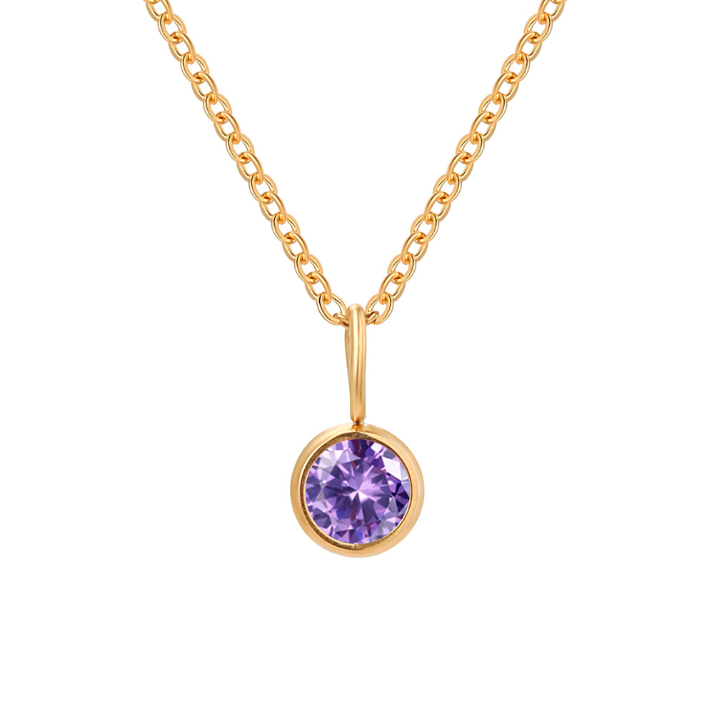 Lumière Birthstone Necklace Month &amp; Zodiac Collection