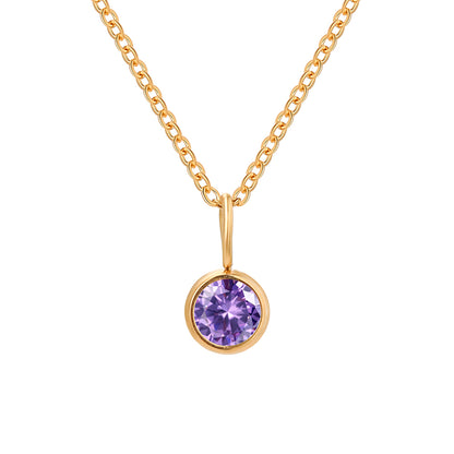 Lumière Birthstone Necklace Month &amp; Zodiac Collection