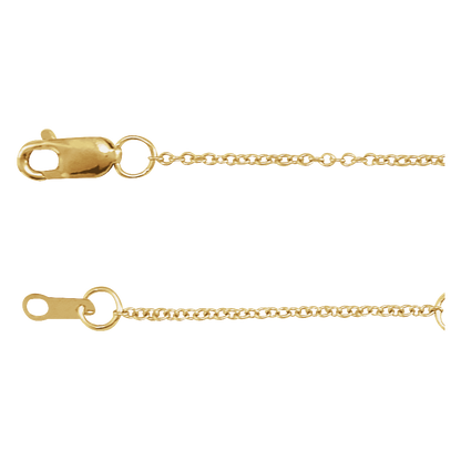 The Essential 14K Solid Gold Cable Chain Necklace