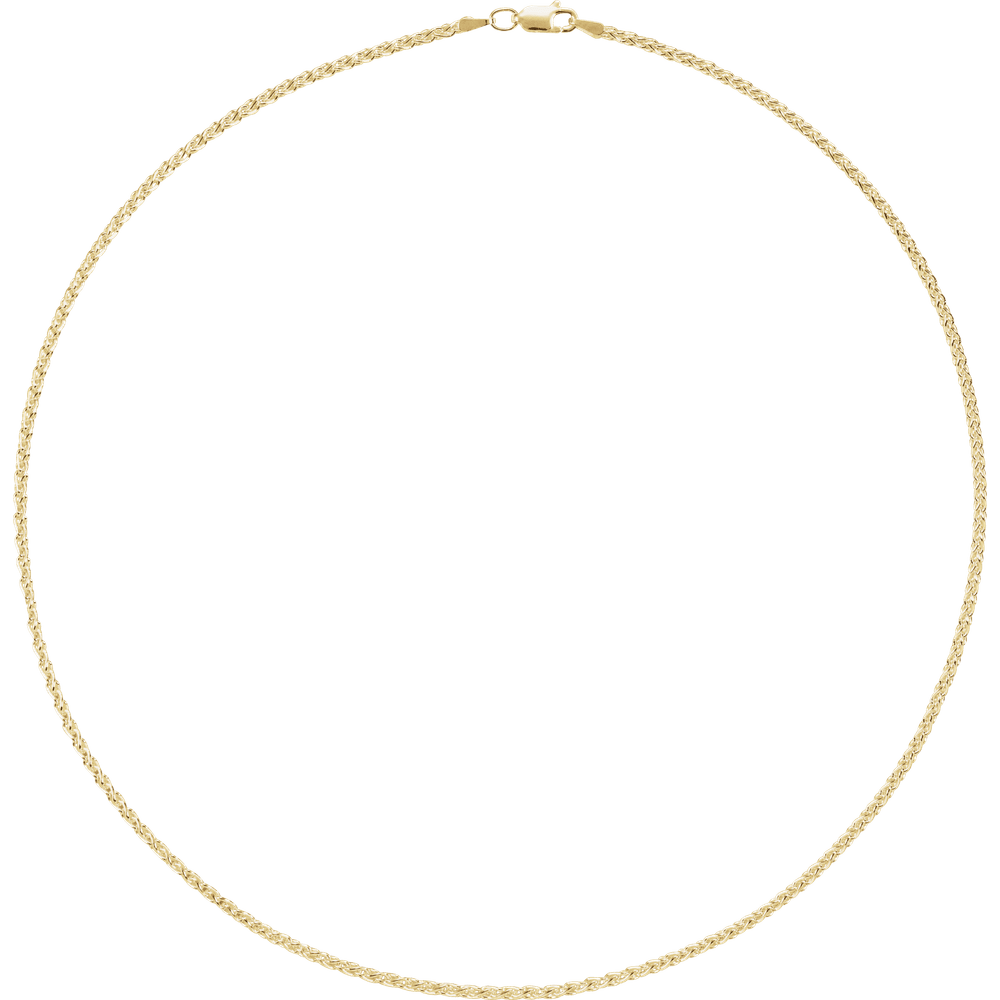 Solène 14K Yellow Gold Wheat Chain - Guerilla Choice
