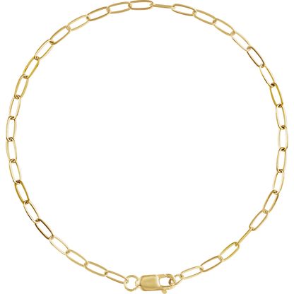 Maillon Serein 14K Yellow Gold-Filled Paperclip Chain – 2.1 mm