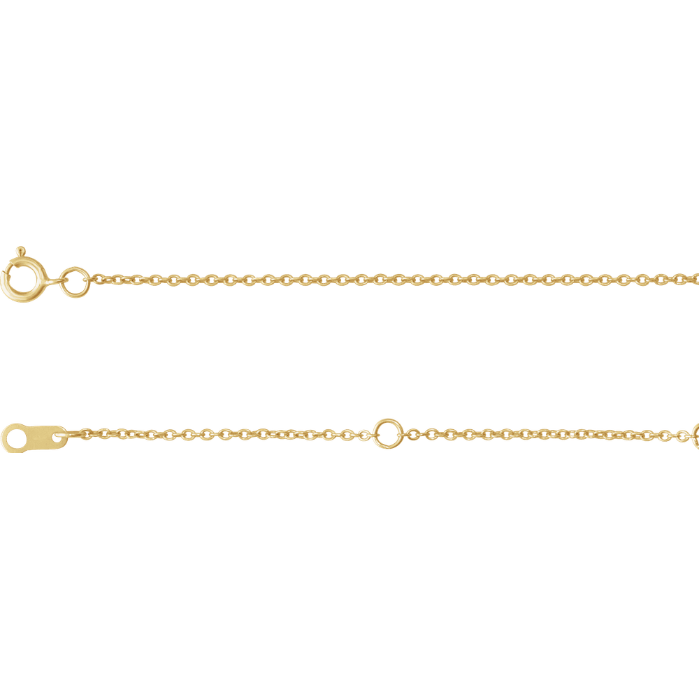Auréline 14K Yellow Gold-Filled Cable Chain – 1 mm