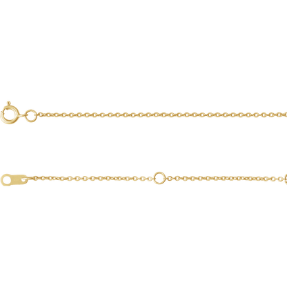 Auréline 14K Yellow Gold-Filled Cable Chain – 1 mm