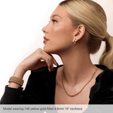 14K gold filled curb chain, 4.8mm gold chain necklace, 18 inch gold curb chain, yellow gold filled necklace, bold gold chain, thick gold necklace women, curb link gold chain, polished gold filled chain, layering gold necklace, statement gold chain, everyday gold necklace, durable gold filled chain, classic curb necklace