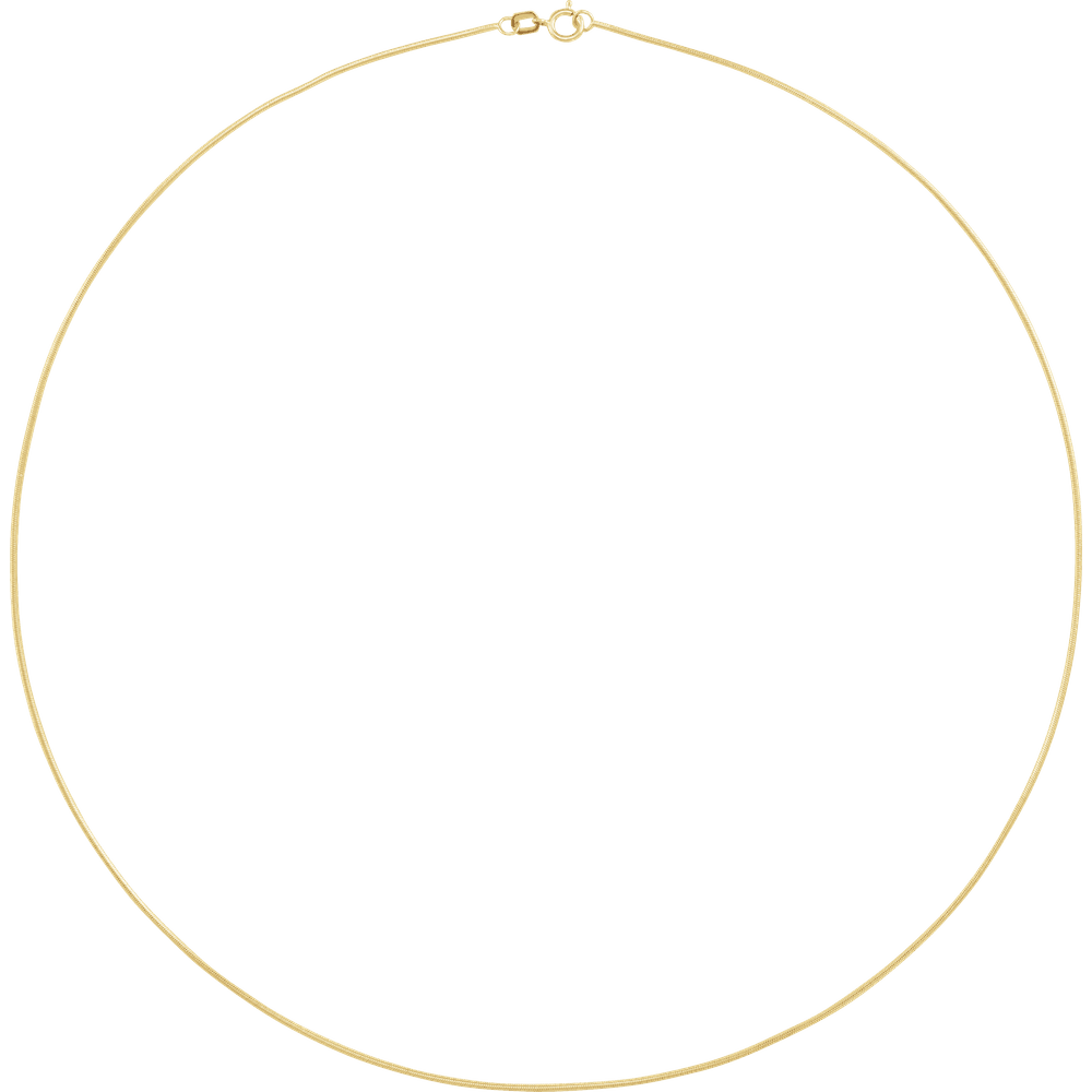 Fil de Soie 1 mm Gold-Filled &amp; Solid 14K Gold Snake Chain