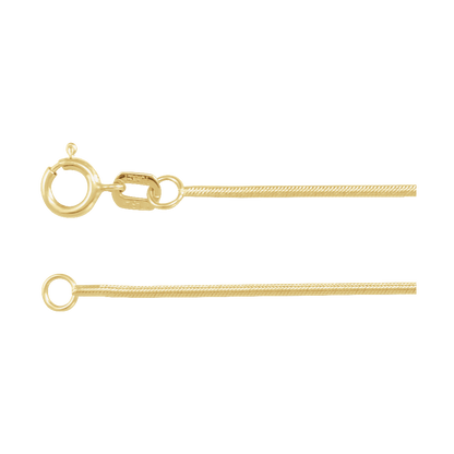 Fil de Soie 1 mm Gold-Filled &amp; Solid 14K Gold Snake Chain