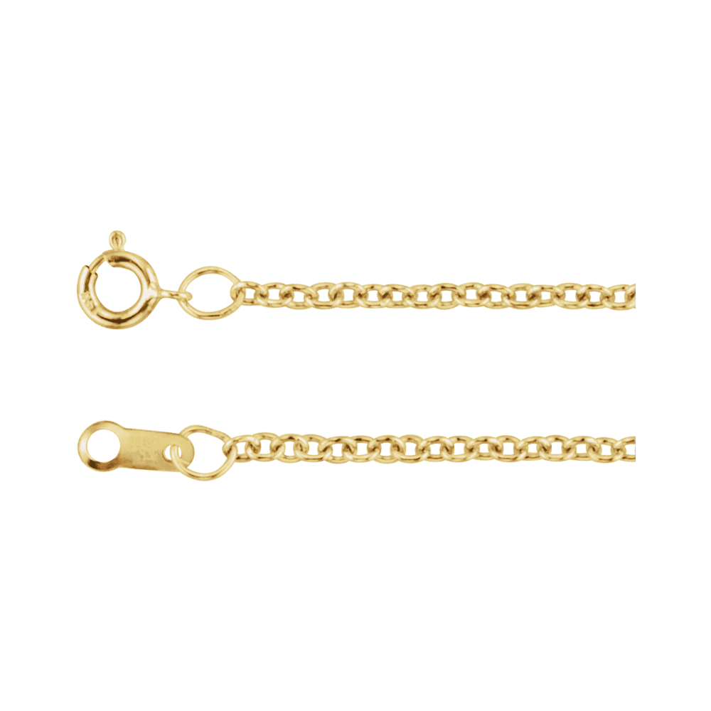 Élodie 14K yellow gold-filled 1.5mm cable chain necklace with spring ring clasp