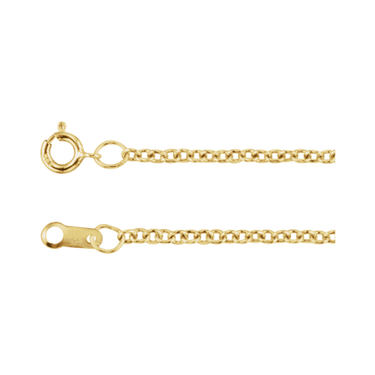 Élodie 14K yellow gold-filled 1.5mm cable chain necklace with spring ring clasp