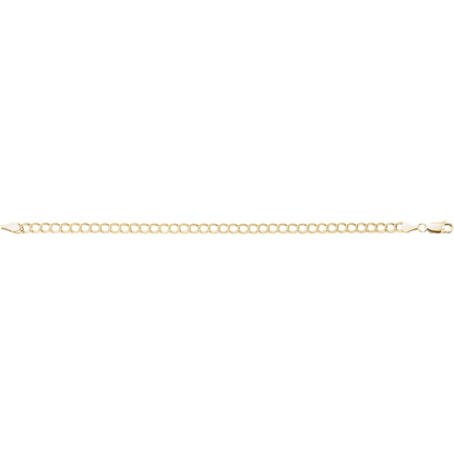 Chaîne Élégante 14K Gold Curb Bracelet