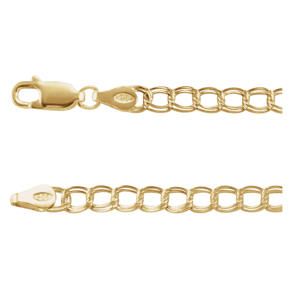 Chaîne Élégante 14K Gold Curb Bracelet