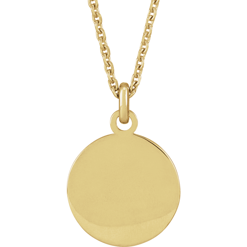 Compass pendant necklace crafted in solid yellow gold