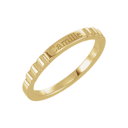 Customizable 14K yellow gold heirloom ring