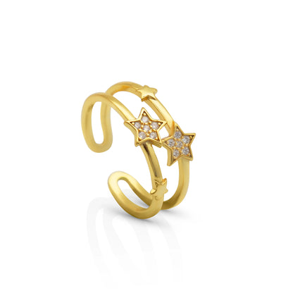 Rosette Pascal Gold Ring