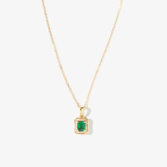 Lumière 18 Carat Gold Emerald Necklace
