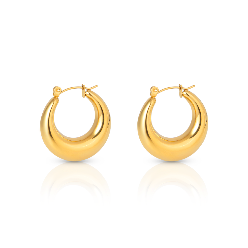 Éclat Doré Hoop Earrings