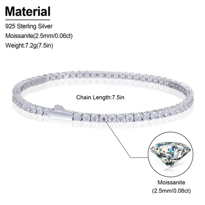 Lévêque Tennis Diamond Bracelet 2mm
