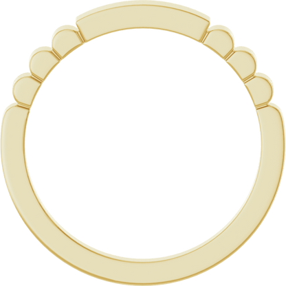 14K Gold Engravable Signet Ring – Personalized Signet Ring