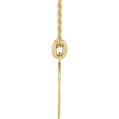 Luxury compass rose necklace with cable chain