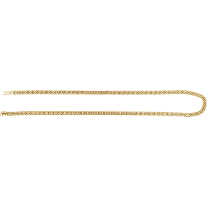 Luxury gold-filled curb chain necklace for men