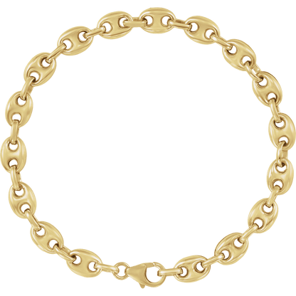 Luxury gold bracelet inspired by Mediterranean style