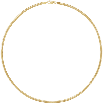 Luxury oval snake chain with polished finish