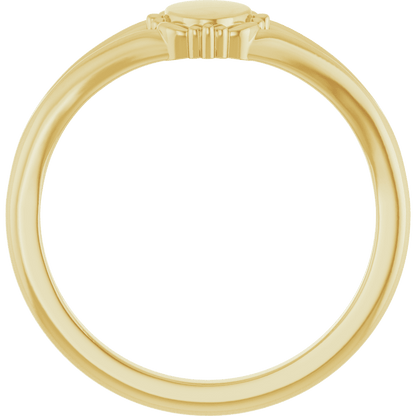 Héritage Vintage Engravable Signet Ring