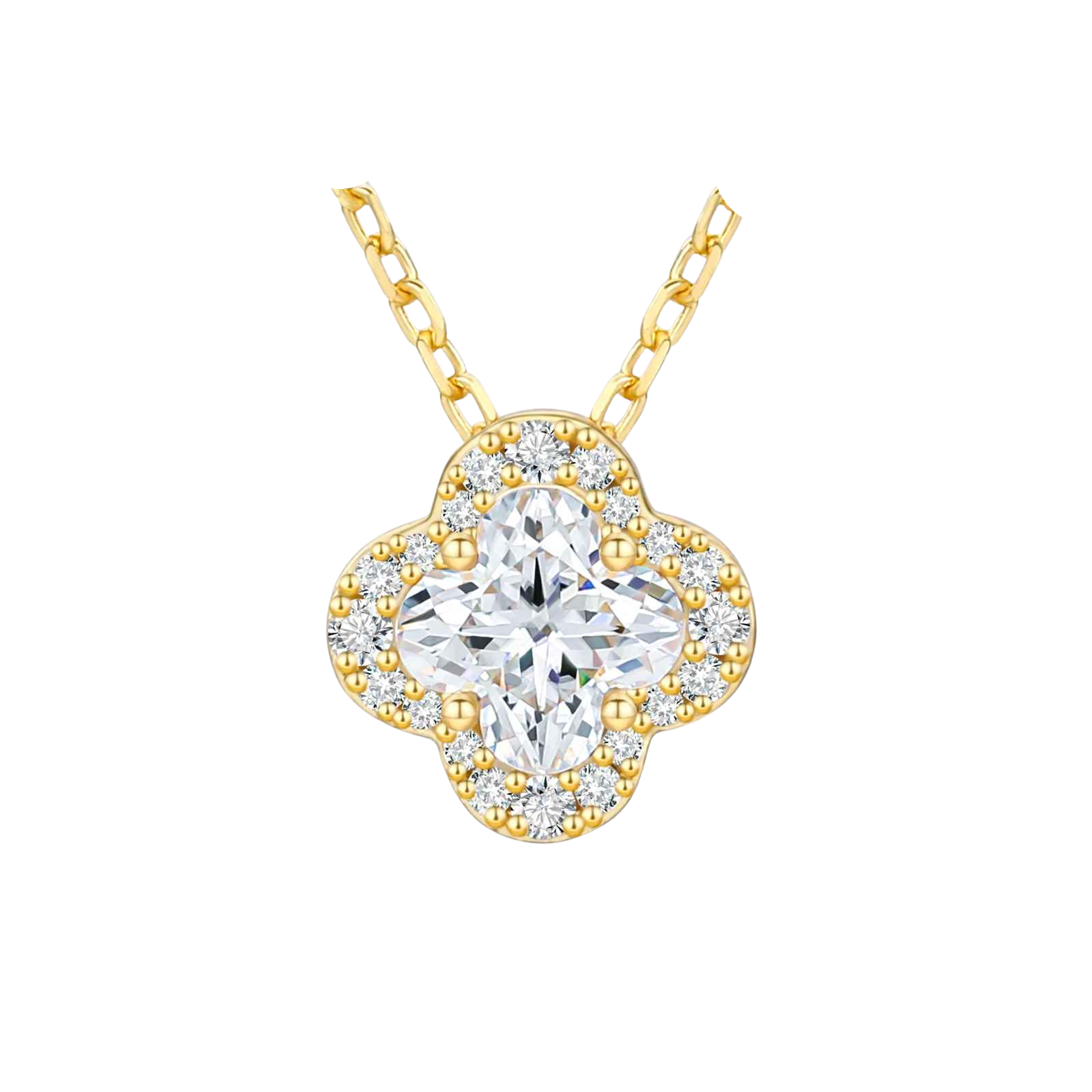 Fleur de Lumière D Color Moissanite Necklace (VVS1)