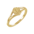 Vintage inspired 14K yellow gold signet ring