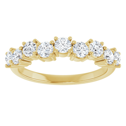 Angled view of the Aurielle white gold lab-grown diamond ring